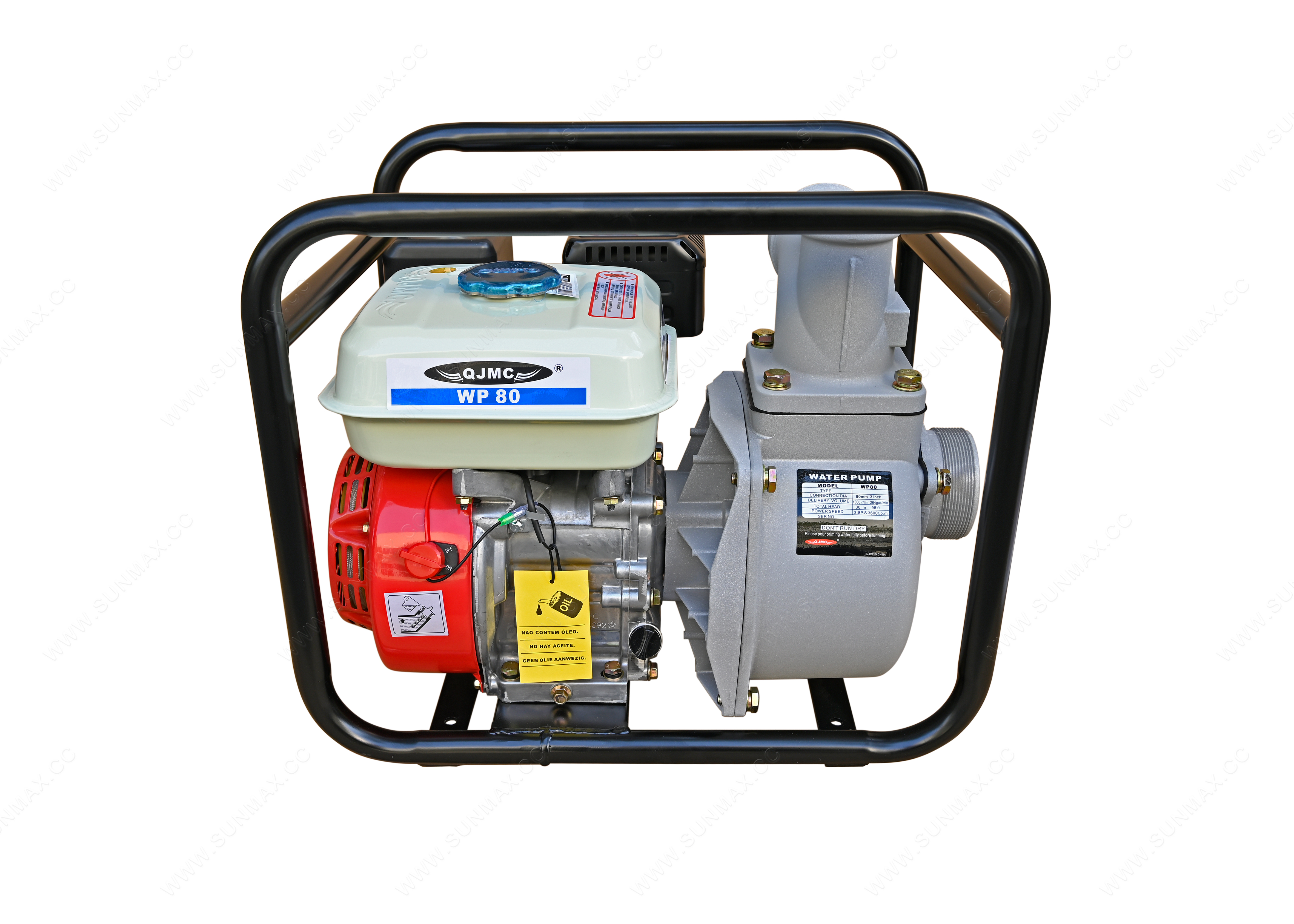 QJMC Brand WP80 3 inch Gasoline/Petrol  Water Pump for Agriculture