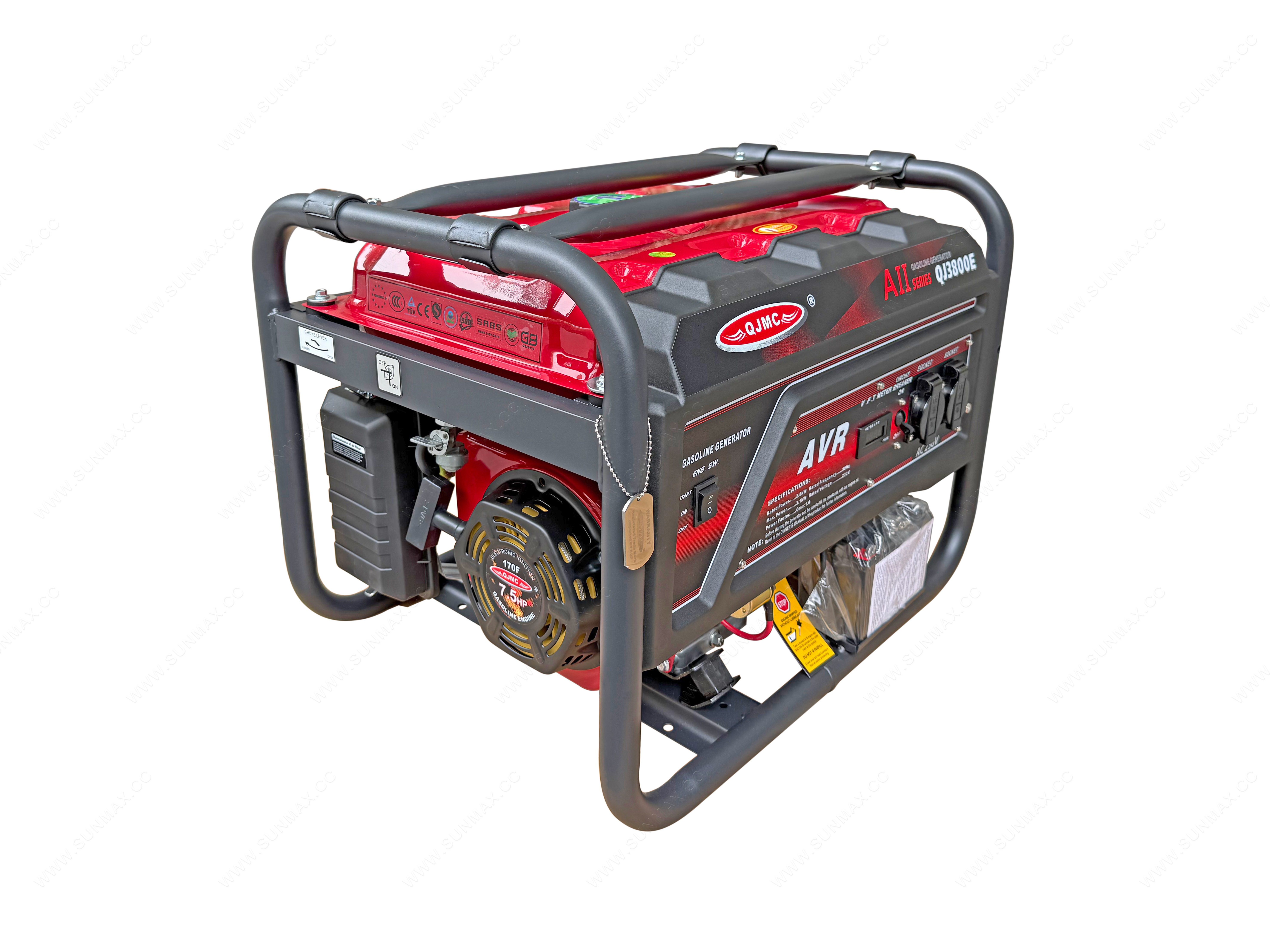 QJMC Brand QJ3800E Portable Gasoline Generator｜2.8kW Rated, 3kW Max Power
